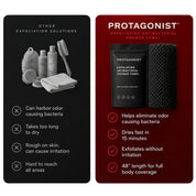 PROTAGONIST EXFOLIATING ANTIBACTERIAL SHOWER TOWEL