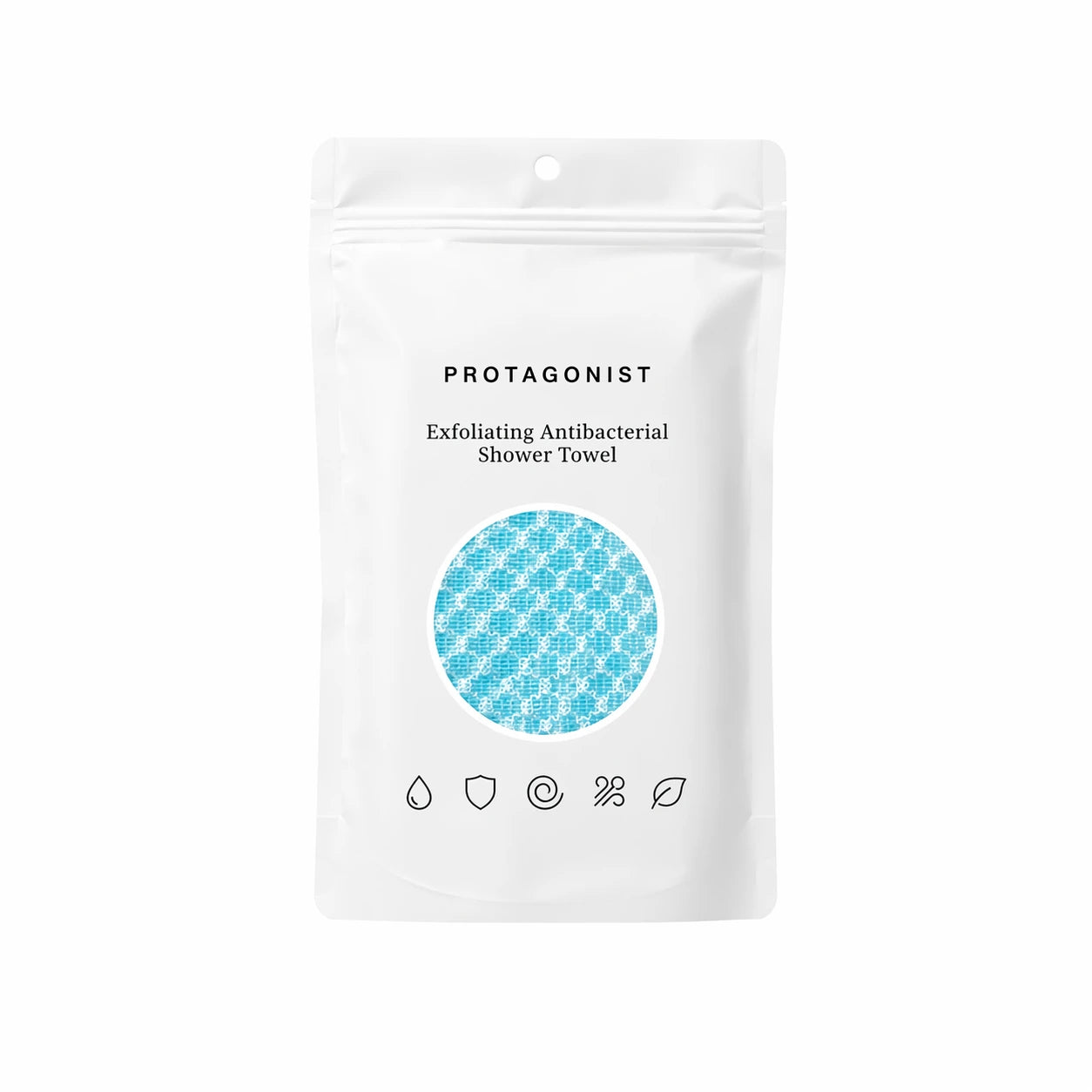 PROTAGONIST EXFOLIATING ANTIBACTERIAL SHOWER TOWEL